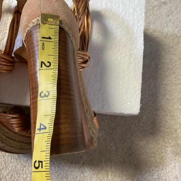 JC JOHN CAMUTO Ankle wrap leather high heels rose gold 6.5 - Picture 13 of 13